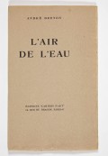 BRETON (A.) - GIACOMETTI (A.). L'Air de l'eau